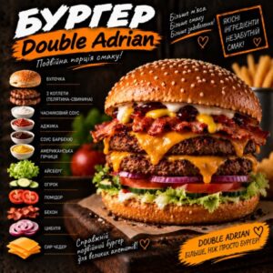 Burger double Adrian