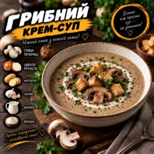 Грибний крем-суп