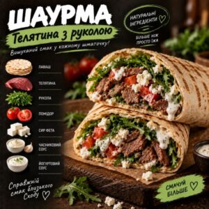 Телятина з руколою