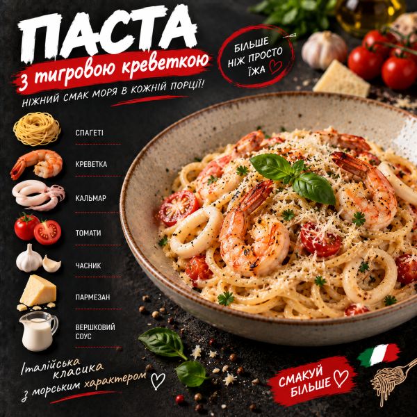 З тигровою креветкою